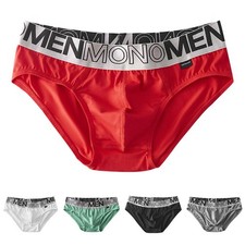 Breathable Soft Cotton Briefs for Men Low Waist Underwear Comfortable Fit