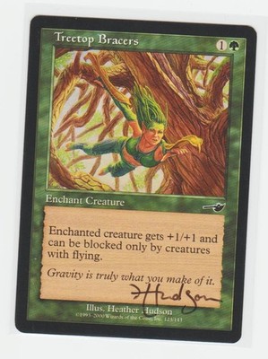 Magic the Gathering ~  Treetop Bracers ~  M/NM ~ Nemesis ~ Signed by Artist