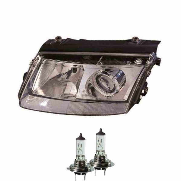 Halogen Scheinwerfer Links H7/ H7 Glasklar FüR VW Passat Variant Inkl. Lampen-image