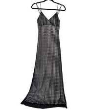 Y2K Babydoll Dress 4 Black Lace Fairy grunge Maxi Beaded Whimsigoth Vamp Glam