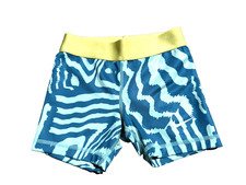 GIRLS Nike PRO Dri-fit Compression Shorts Size Child XS Blue Patterned
