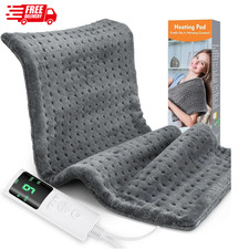 9 Levels Electric Heating Pad for Back Pain Cramps Relief Large Therapeutic Pad