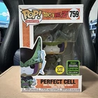Funko Pop! Animation Dragon Ball Z Perfect Cell #759 Glow 2020 damaged box