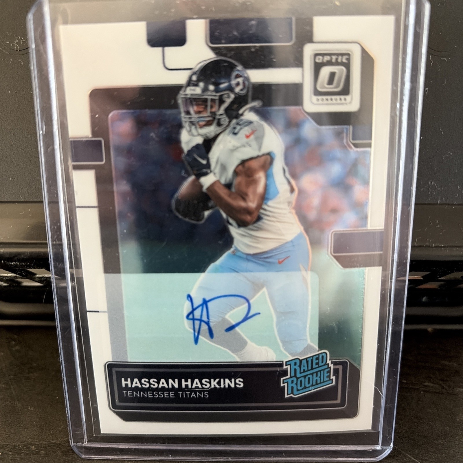 Hassan Haskins Panini Donruss Optic #242 Autograph