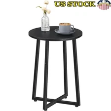 Stylish Round Accent Table Multifunctional Small Coffee Side Table Easy Assembly