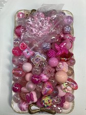 100 Beads/400ML Pink Mix Style 1 Beads For Beadable Pens Keychains