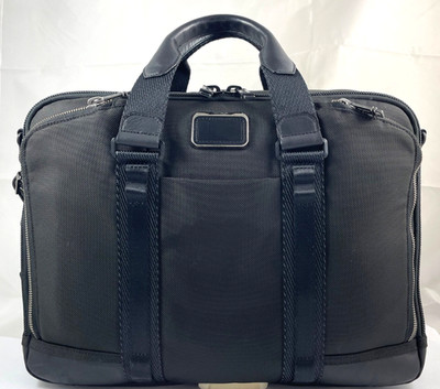 Tumi Alpha Bravo Advanced Briefcase Laptop Bag Ballistic Nylon 142489 Black $525