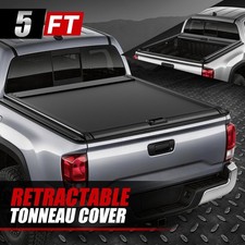 5ft Truck Bed Retractable Roll-up Hard Tonneau Cover For 15-23 Toyota Tacoma