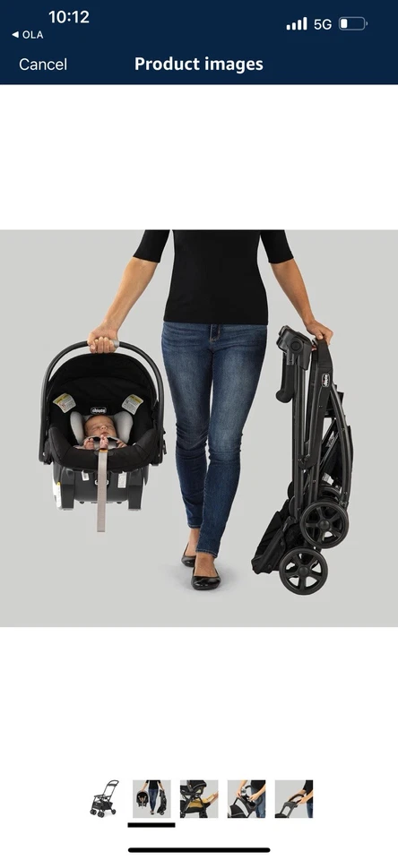 Chicco KeyFit Caddy Frame Stroller, Accepts All Chicco Infant Car Seats - Image 3 of 4