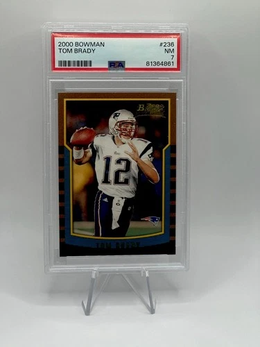 TOM BRADY 2000 BOWMAN PSA 7 ROOKIE #236 INVEST GOAT HOF MVP TB12