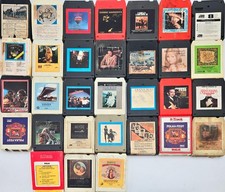 Lot Of 34 8-Tracks MIXED AC/DC Fleetwood Mac Johnny Cash Streisand Doobie J112