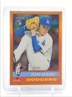 ROKI SASAKI 2025 TOPPS HERITAGE ROOKIE ORANGE CHROME DODGERS RC /25 Q6310