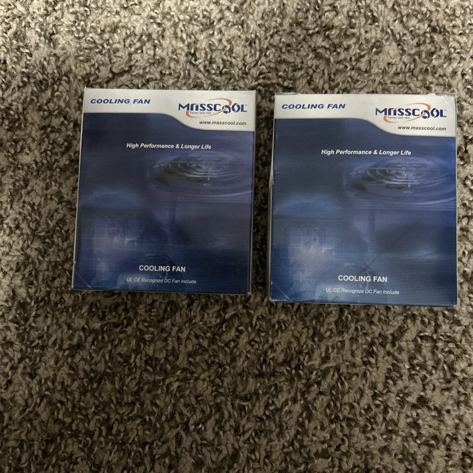 Masscool 90mm ATX Computer Case Internal Cooling FD09025B1M 3/4 Black New In Box - Image 3 of 3