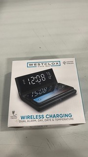 Westclox Dimmable LED Digital Dual Alarm Clock with Qi Certified 71046CN