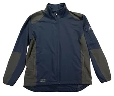 Dri Duck DDX Baseline Jacket Men Large Navy Blue Gray Wind & Water Resist 5309