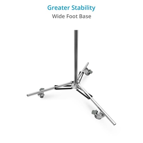 Proaim Baby 5/8” Jr. Triple Riser Roller Stand w Wheels | Max. Height: 12.2 Feet - Photo 7/9