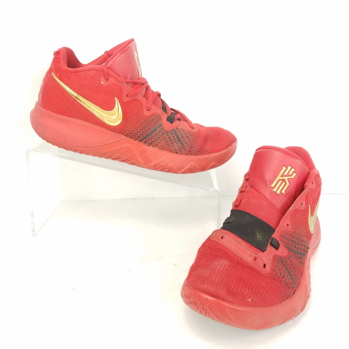 dictador Paja Desarmado NIKE KYRIE FLYTRAP Basketball Shoes Red Metallic Gold AA7071-600 Mens Size  8 | eBay