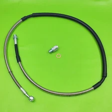 New Front Braided Brake Hose Line For SUZUKI RM80 RM80S 1986-2001