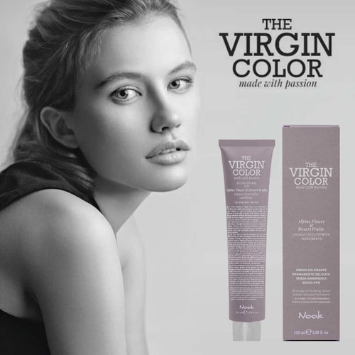 3X COLORE CAPELLI TINTA NOOK THE VIRGIN COLOR TINTURA CREMA NO AMMONIACA 100ML - Foto 4 di 9