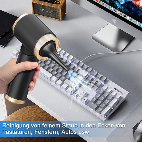 Akku Handstaubsauger Kabellos Auto Staubsauger Handsauger Staubgebläse mit Düsen - Bild 17 von 17