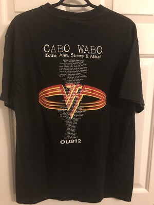 VAN HALEN OU812ワールドツアー Tシャツ Vintage 1988 Van Halen OU812 World Tour T-Shirt – Sabbatical