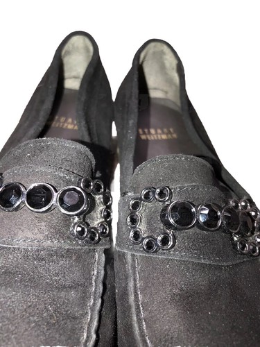 Stuart Weitzman Murphy Mokassins aus Wildleder mit Mokassins Halbschuhe flache Schuhe 6,5 - Bild 7 von 11