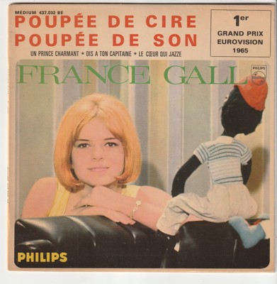 Frankreich GALL - Wachspuppe ( Gainsbourg ) + 3 - EP 45T ( 7'') Vinyl 1964 BIEM