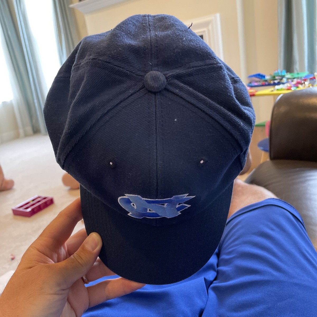 vintage tarheels north carolina fitted 7 1/4 hat cap team