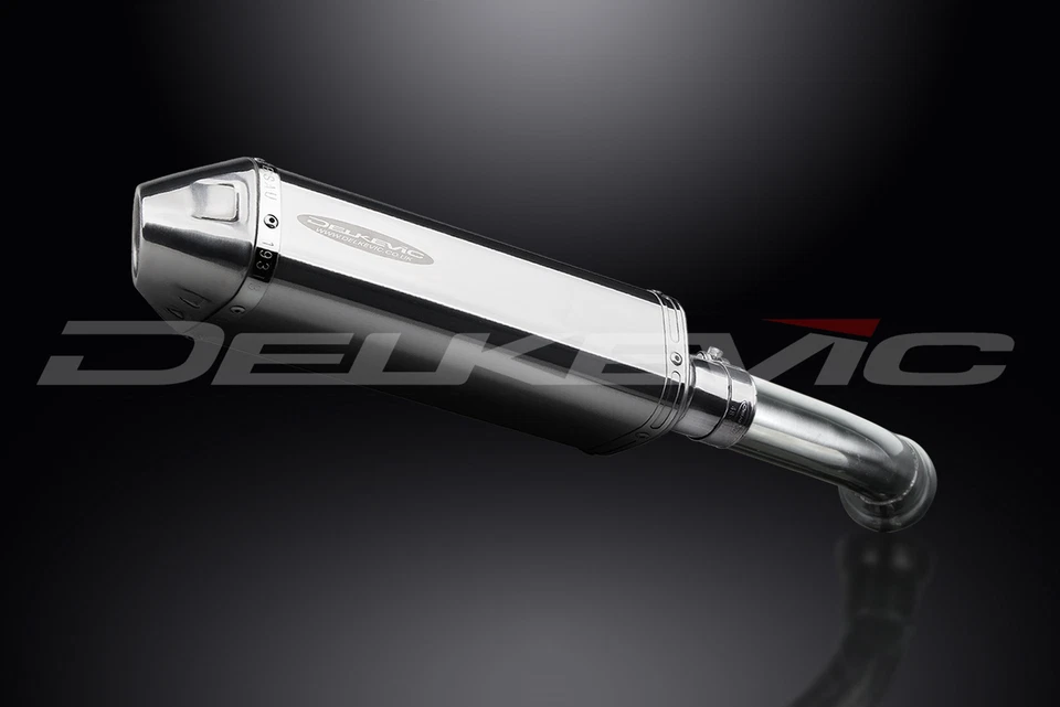 BMW K1200R 2005-2009 Delkevic Slip On 13" Tri-Oval Kit de silenciador de escape de acero inoxidable Foto 3 de 4