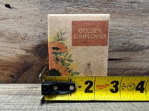Golden Sunflower Scented Candle 3.5" x 2.5" - Picture 3 of 4