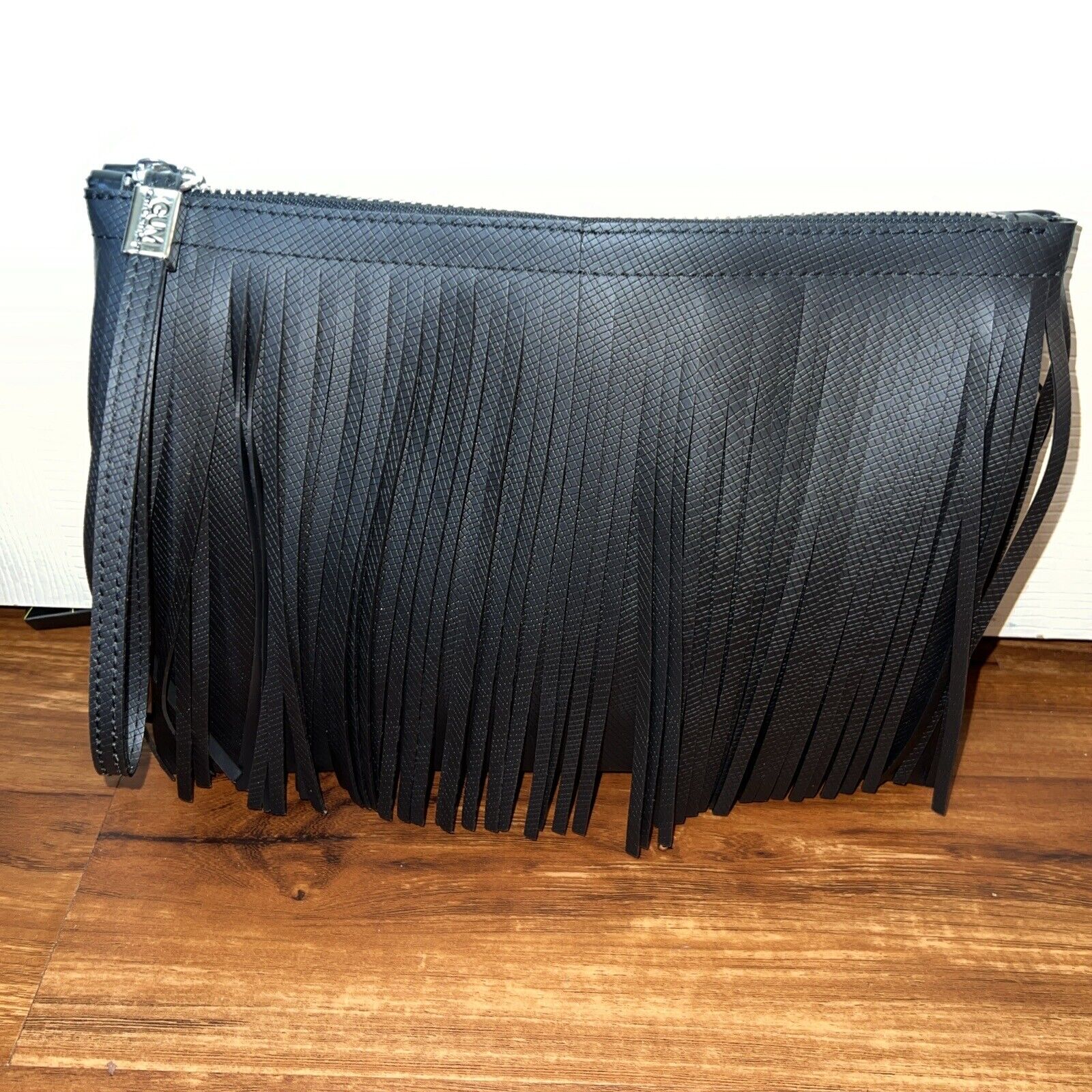 Gianni Chiarini GUM Fringe Clutch Bag Black - image 1