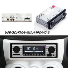 Car Stero FM retro radio car 12V Player Bluetooth Stereo MP3 USB AUX WAV FM 1Pc