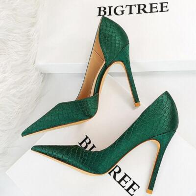 Fashion Women Sexy Pumps Pointed Toe Thin Heel High Heels Stilettos Party Shoes