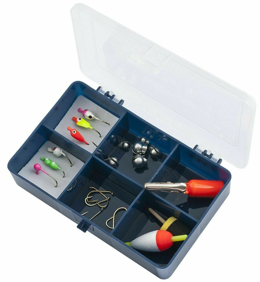 Celsius Lead-Free Ice Fishing Kit Jigs, Hooks, Depth Finder, Floats, Box #IFA-26 - Image 3 of 3