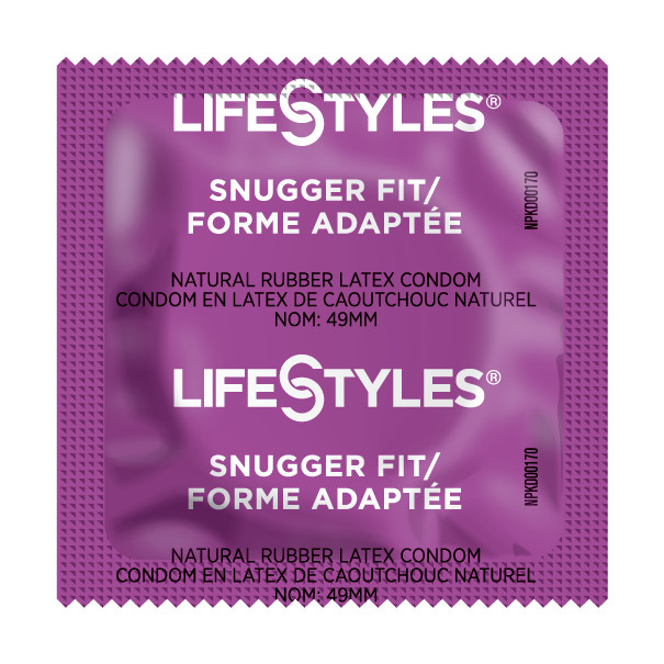 Lifestyles Snugger Fit Small Lubricated Bulk Latex Condoms + FREE Sample Lube