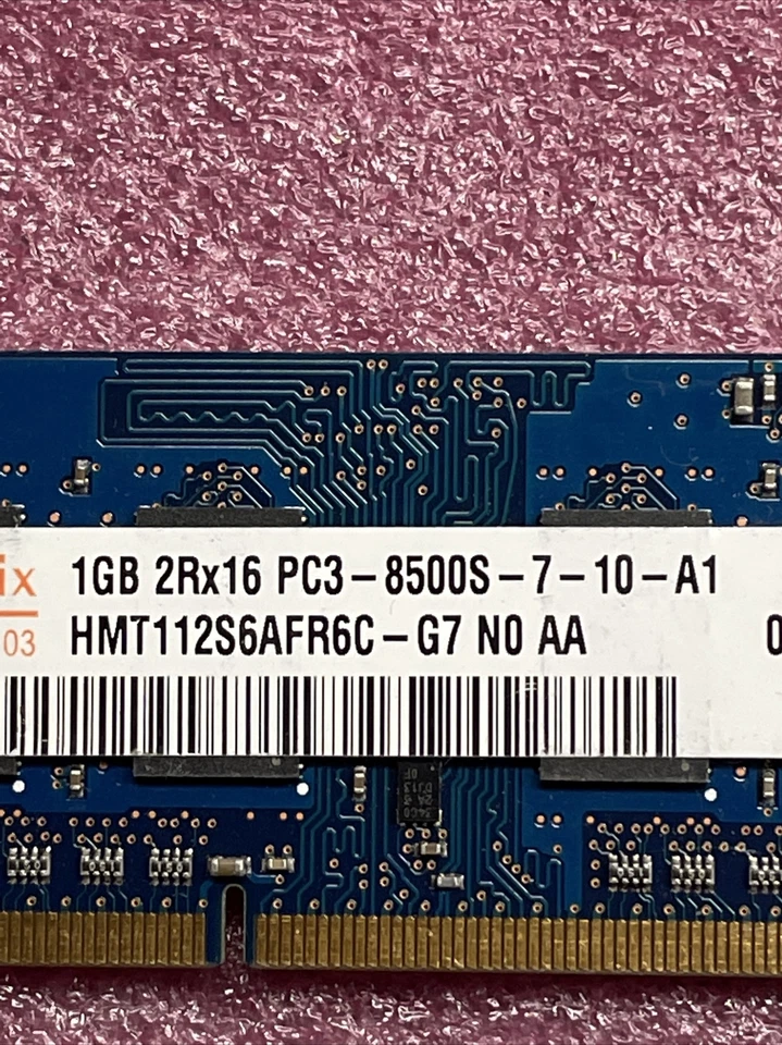 2GB 2x1GB HMT112S6AFR6C-G7N0 AA Hynix 1GB PC3-8500 DDR3-1066MHz non-ECC A1 - Image 2 of 4