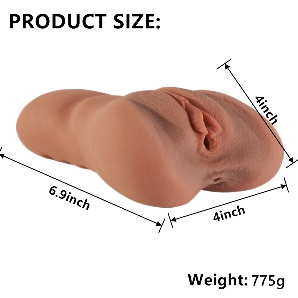 Pocket Pussy Realistic Sex Toys for Men Adult Male Masturbator Vagina Anal Ass - Image 2 of 4