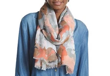 Cejon Watercolor Floral Day Oversize Wrap, Neutral, One Size