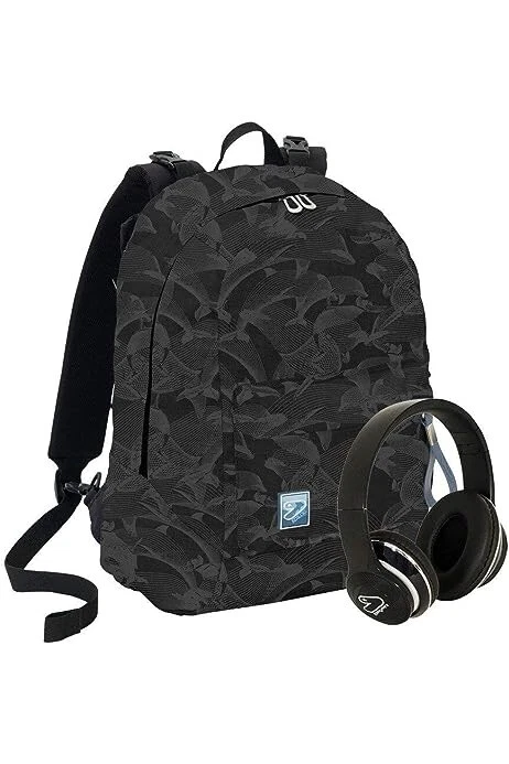 ZAINO THE DOUBLE SEVEN REVERSIBILE CON CUFFIE WIRELESS SCUOLA