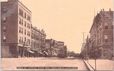 Photo Post Card Lima OH Street Scene from Hotel Norval early 1900s