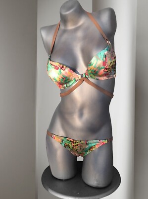 Victoria's Secret Strappy Hottie Halter Bikini 34C/M