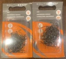 2 Packs South Bend Bronze Aberdeen Hooks Size 6 100/pack 200 Pieces Total