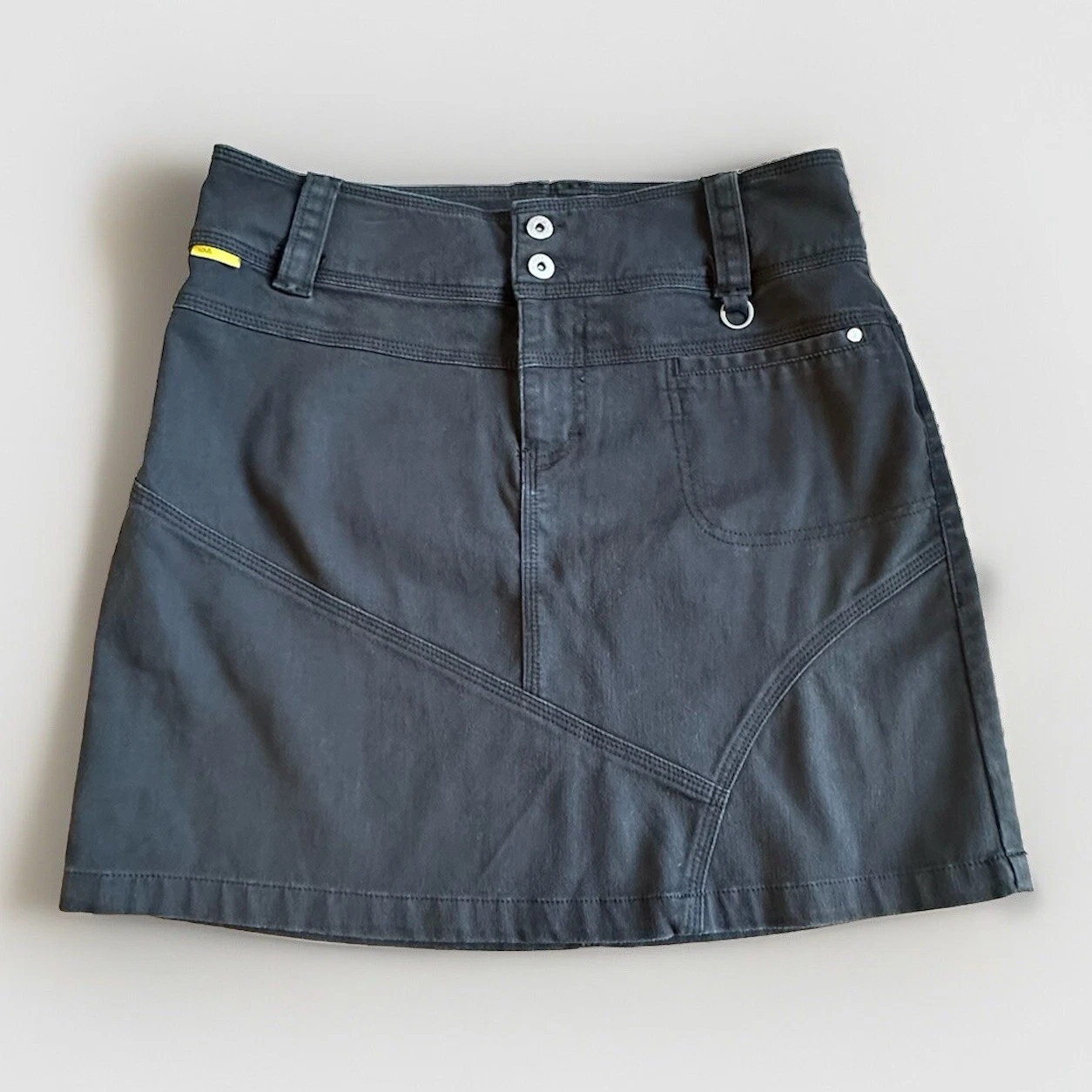 lole cotton stretch mini comfort pockets spf 50 euc skirt