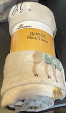 Harvest Plush Throw Dalmatian Bulldog Asst Sweater Dogs Blanket 50” X 60” NEW