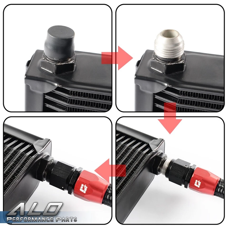 New Fit For BMW 3 Series 335i E90 E92 N54 Upgrade 25 Row Bolt On Oil Cooler Kit - Image 3 of 4