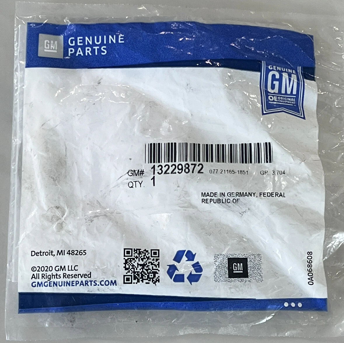 13229872 GM GENUINE OEM Exhaust-Center Muffler Gasket FREE SAME 