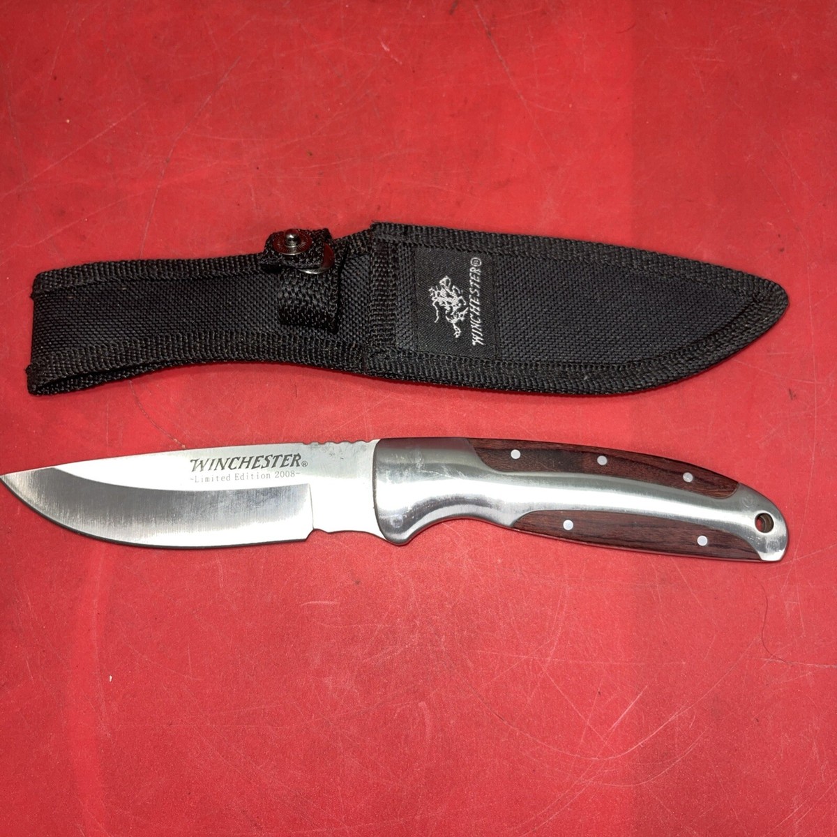 Winchester Fixed Blade Limited Edition Knife with Sheath 2008 4.25 