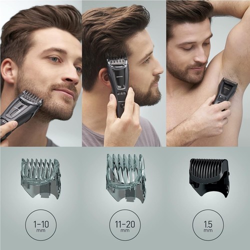 Panasonic ER-GB62 Tagliacapelli, Barba e Corpo Elettrico Senza Fili Bagnato e Secco per Uomo - Foto 4 di 10