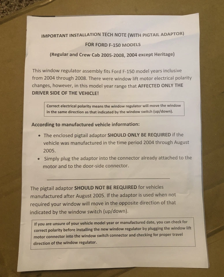 Регулятор стеклоподъемника Dorman для Ford F-150 & Lobo 2004-08 и Lincoln Mark LT 2006-08 - Изображение 4 из 4