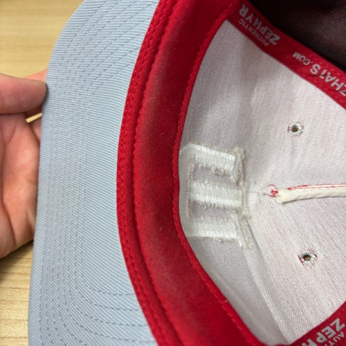 Indiana Hoosiers Hat Cap Snapback Red Gray Reflective Adjustable Zephyr - Picture 9 of 11